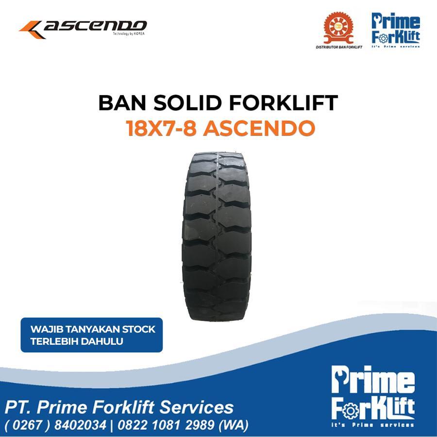 BAN FORKLIFT MURAH ASCENDO BAN SOLID BAN MATI