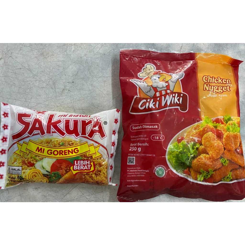 

Ciki Wiki Naget Ayam 250 Grams + Gratis Mie Sakura