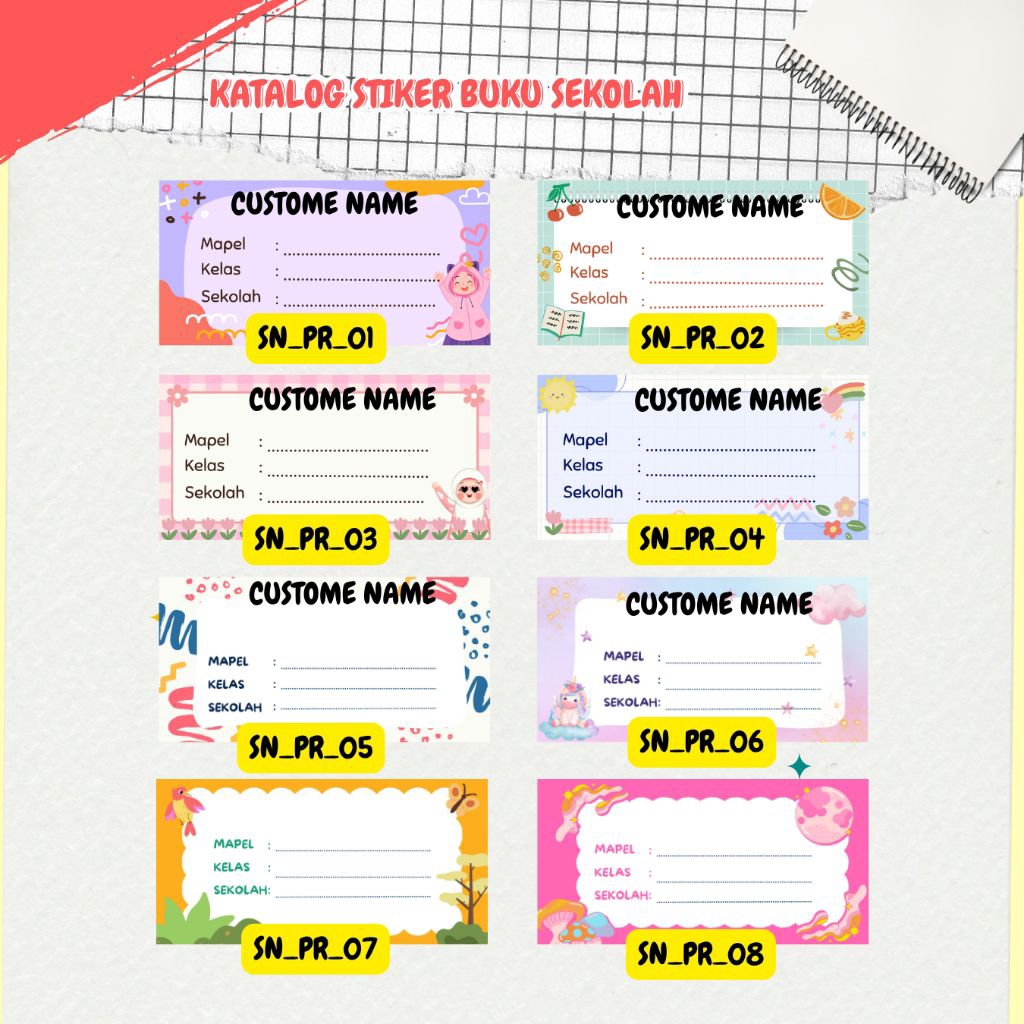 

Stiker Label Nama Buku