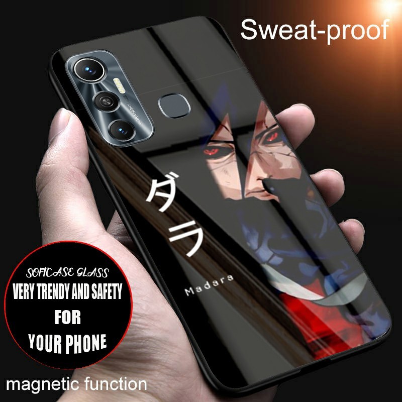 Softcase glass kaca terbaru GC37 For lnfinix Hot 11 Hot 11 Play Hot 12 hot 12 Play Hot 9 hot 9 Play 