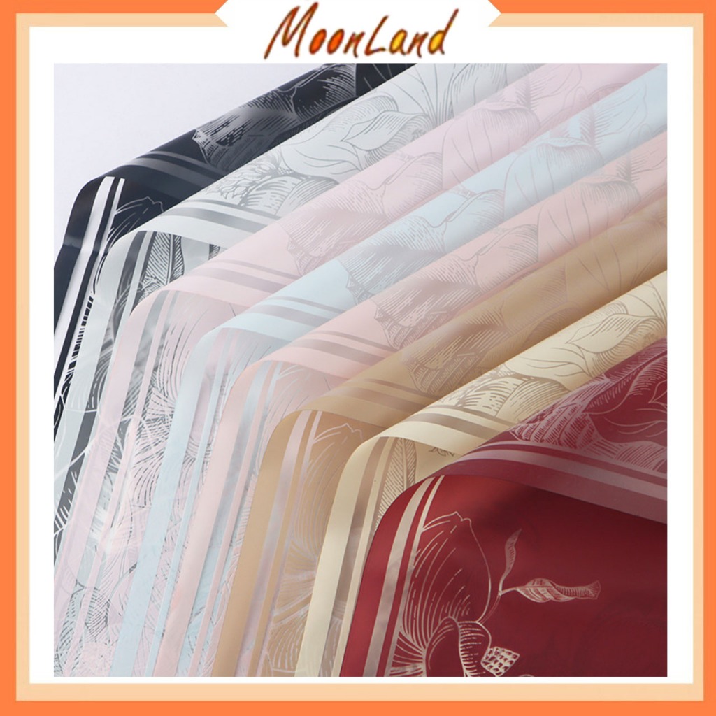 

20 Lembar Kertas buket bunga motif bunga magnolia flower wrapping cellophane KB6329