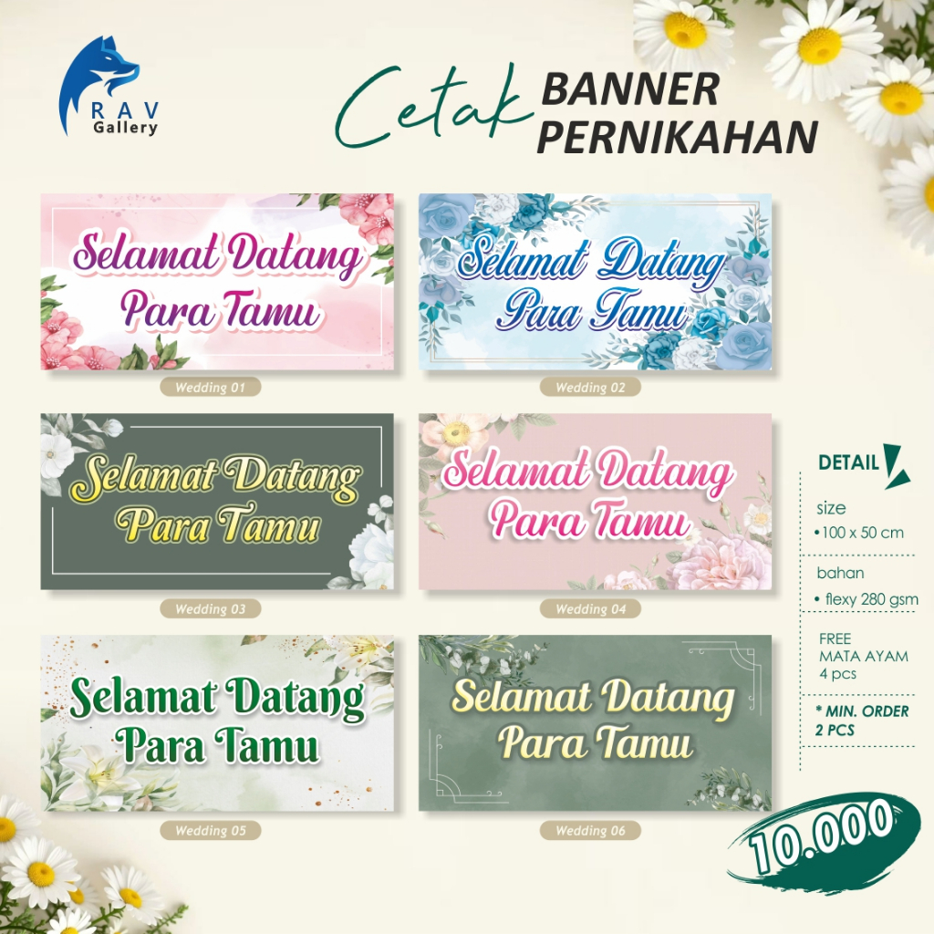 BANNER SELAMAT DATANG PERNIKAHAN MOHON DOA RESTU