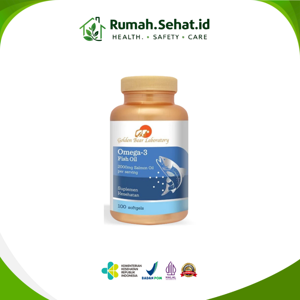 Golden Bear Salmon Omega 3 Fish Oil - 100 Softgels