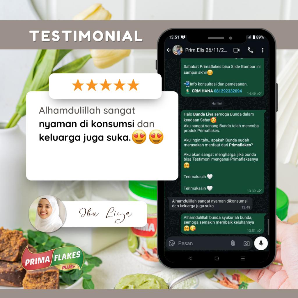 

QH PRIMAFLAKES BUBUR SEREAL GANDUM TALBINAH BANTU MENGATASI ASAM LAMBUNG, MAAG, GERD DAN TUKAK