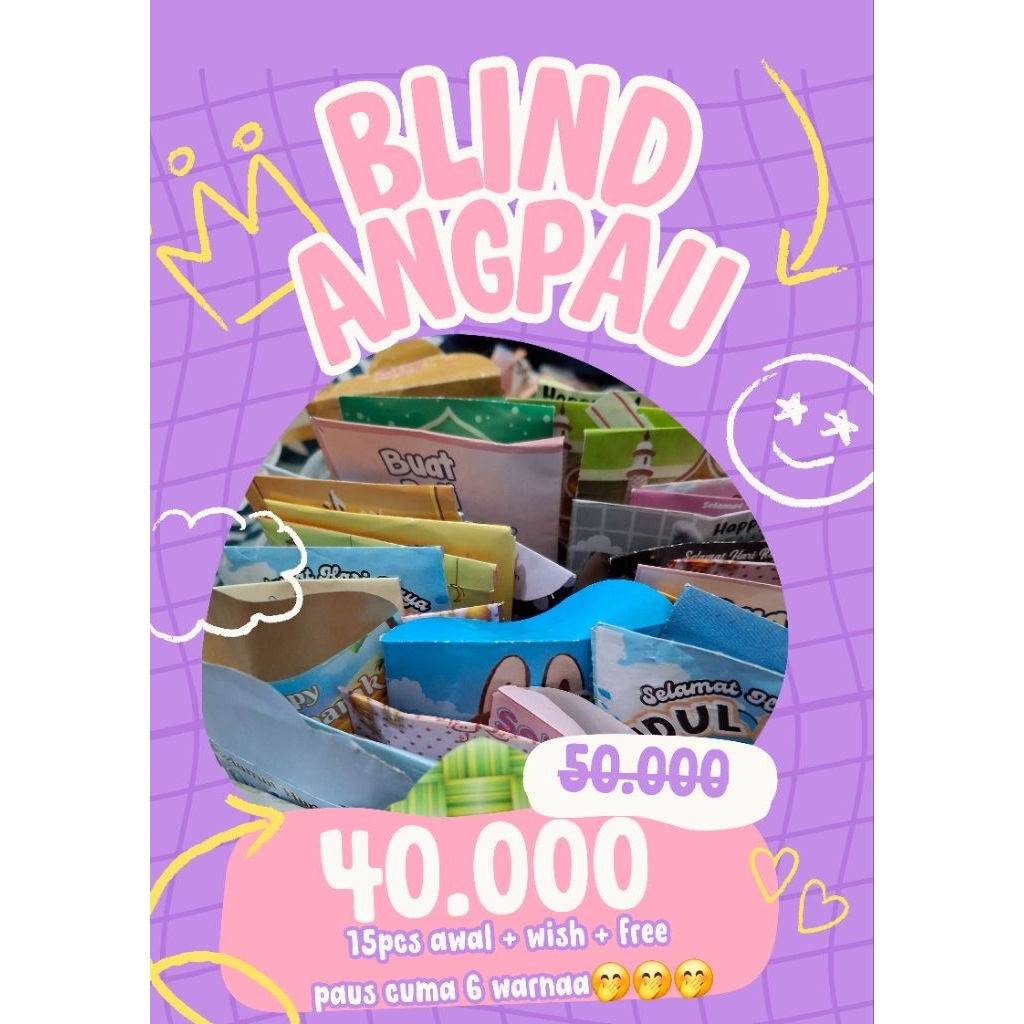 

BLIND ANGPAUU 15PCS + WISH + FREE