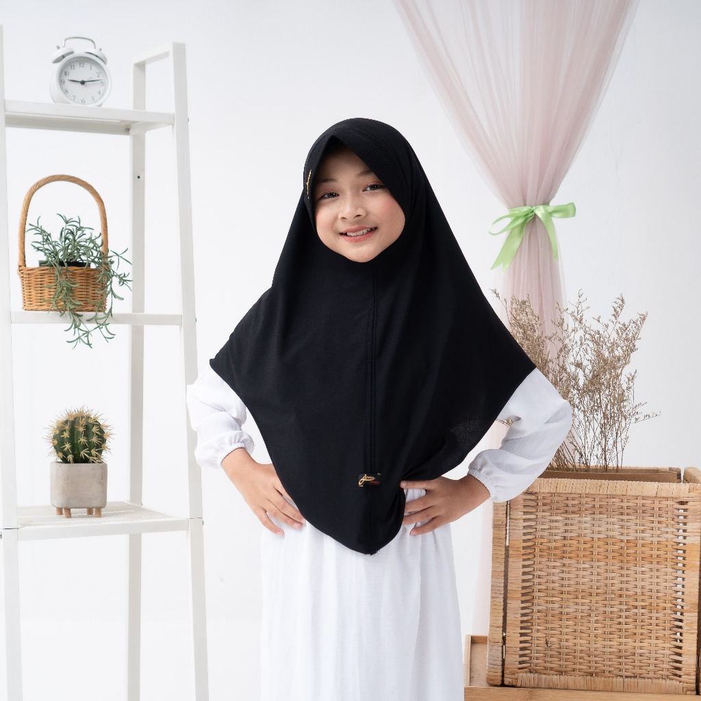 JUMA Hijab Instan Anak Jersey Premium Kerudung Instan Muslimah Anak Ukuran Standar Nyaman Dipakai