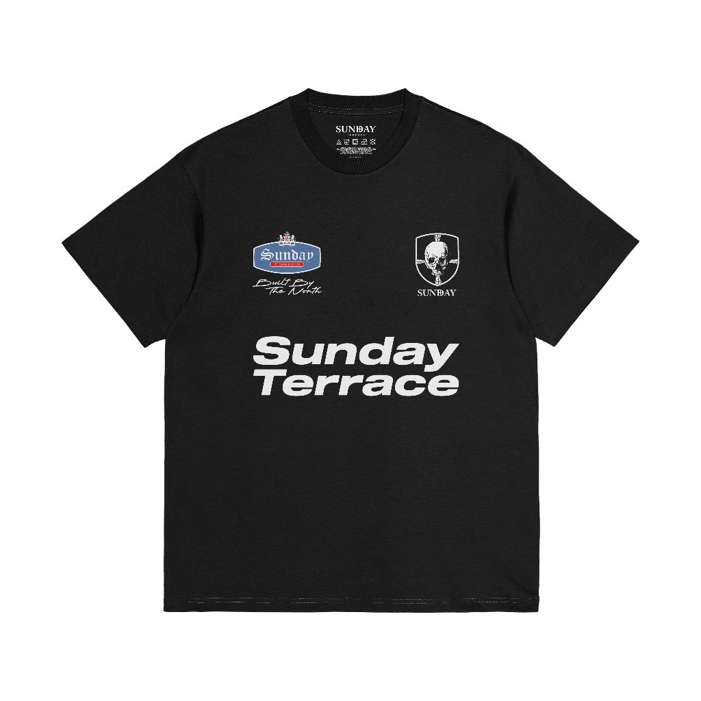Sunday Terrace - Legacy - Kaos Pria Lengan Pendek Black Tshirt 24s