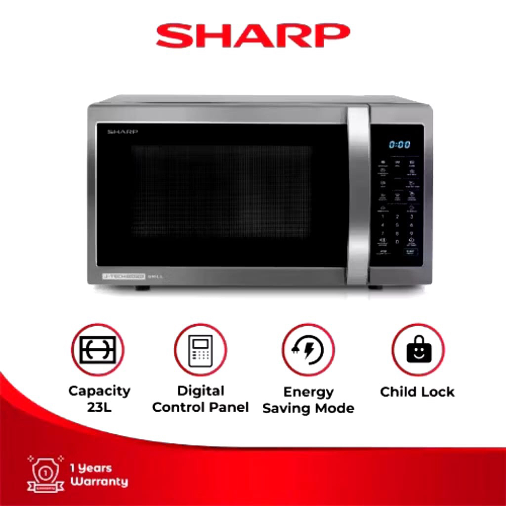 SHARP Microwave Grill 23 Liter with J-Tech Inverter R-650GX