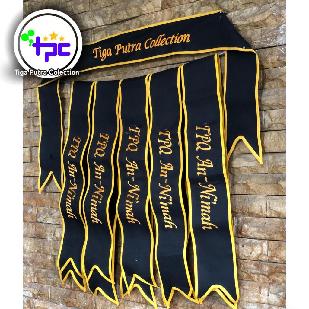 SELEMPANG WISUDA ANAK TK PAUD SD SELEMPANG ANAK BORDIR NAMA