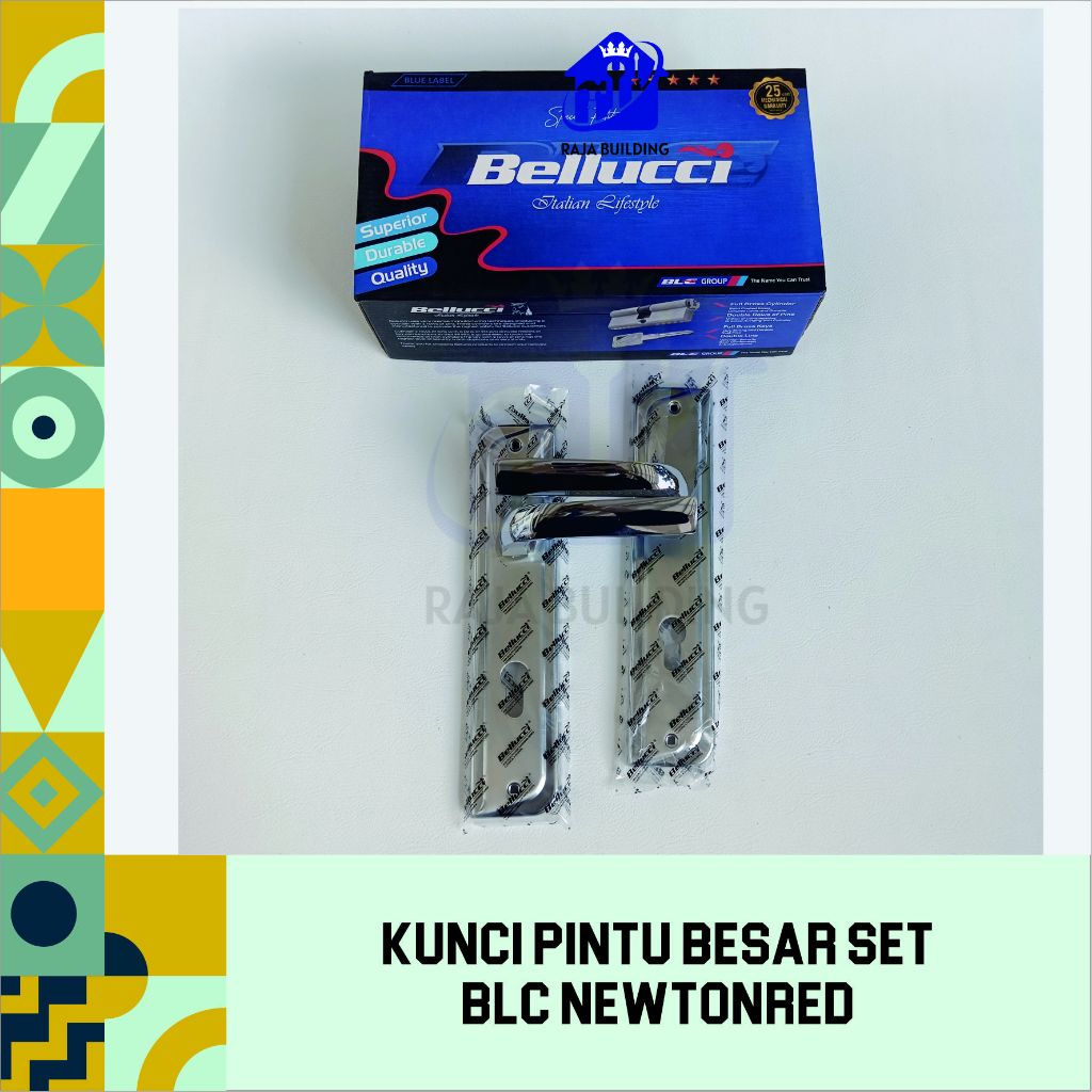 KUNCI PINTU BESAR SET/KUNCI PINTU SET/DOORLOCK  BLC NEWTONRED
