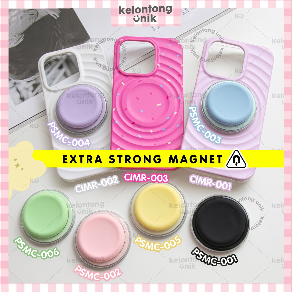 KELONTONG UNIK | WhirlPop Magsafe 2 Layer Magnetic Case EXTRA STRONG MAGNET - Hardcase/ Casing HP fo