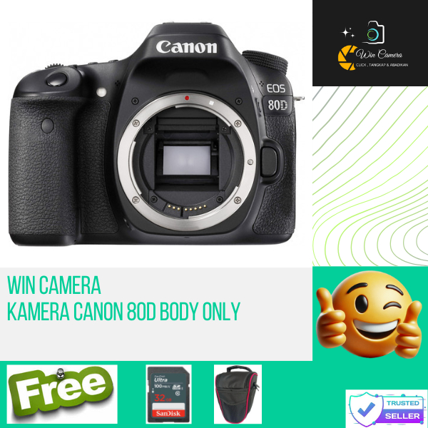Kamera Canon 80D Body Only / Camera Canon / Kamera DSLR / Camera DSLR