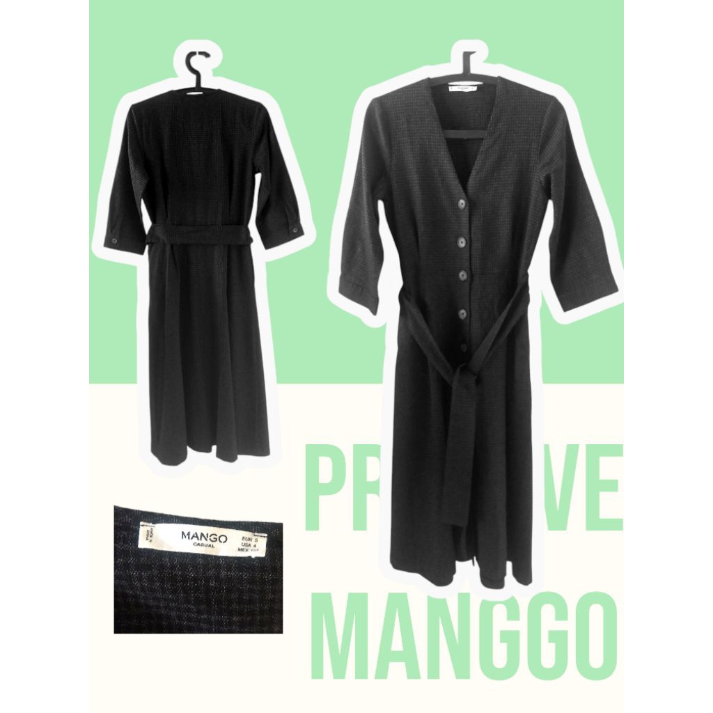 BAJU WANITA DRESS MANGO Original