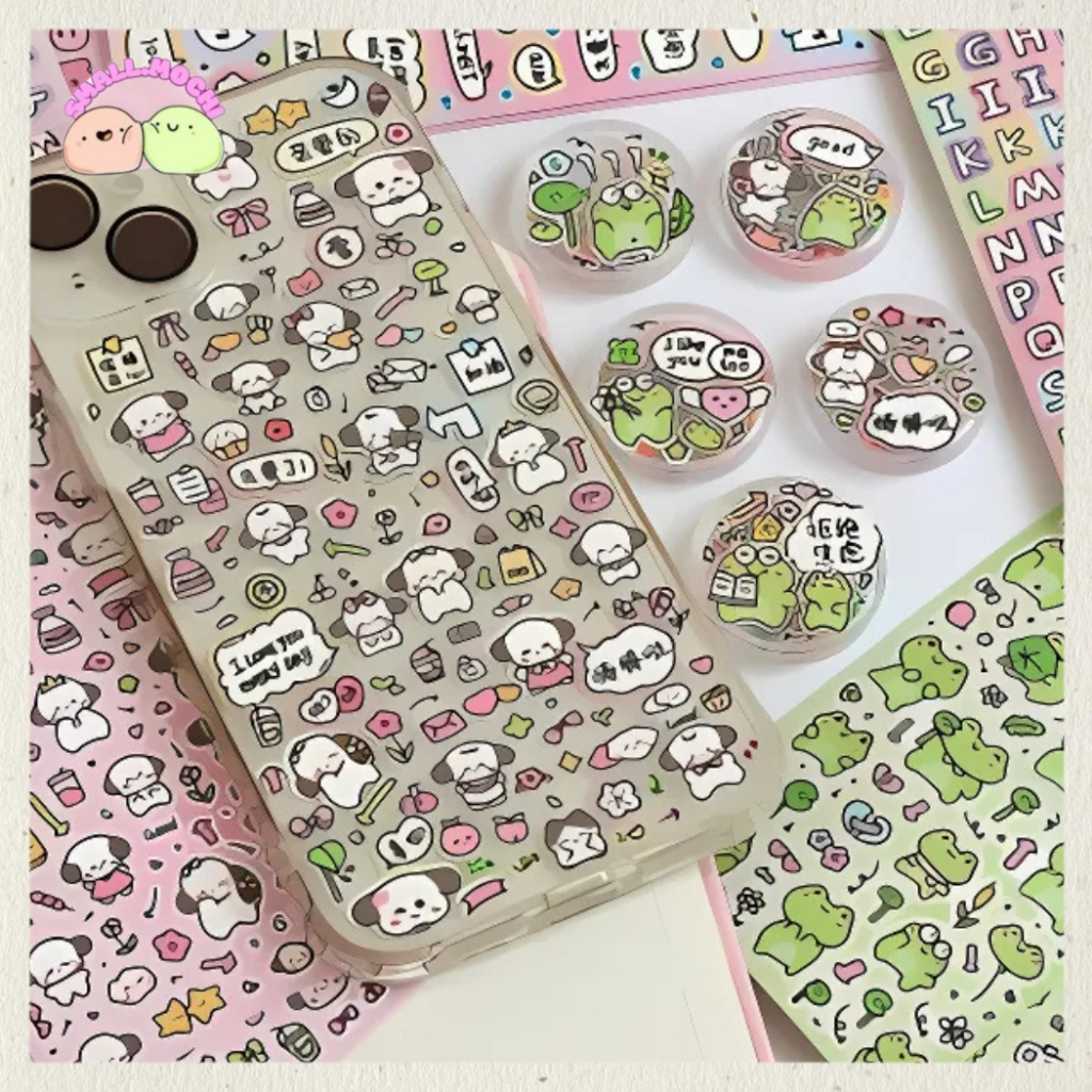 

Stiker 2 Lembar Decor Gantungan Acrylic Case Holder Notebook Diarybook Laptop Casing Hp Botol Minum TLD129