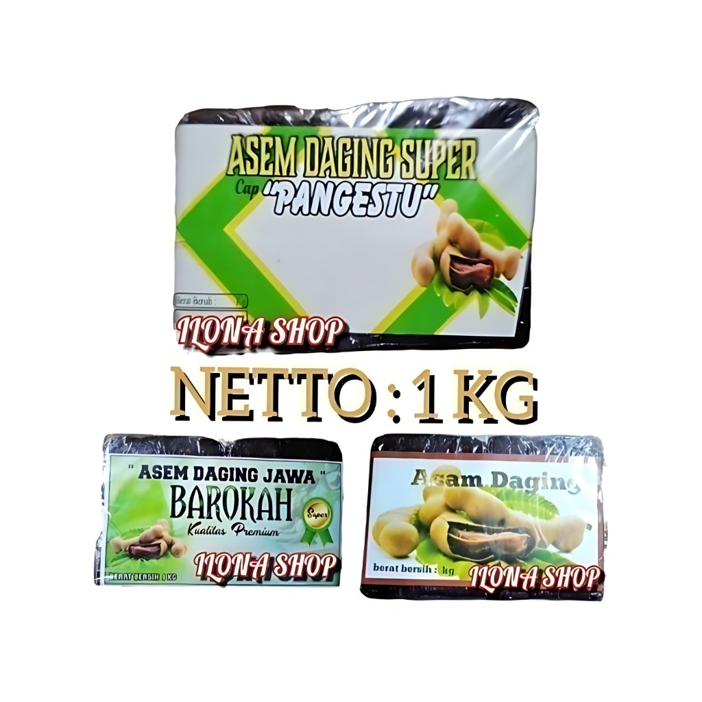 

ASAM JAWA DAGING SUPER 1KG / ASEM TANPA BIJI PREMIUM KEMASAN 1 KG