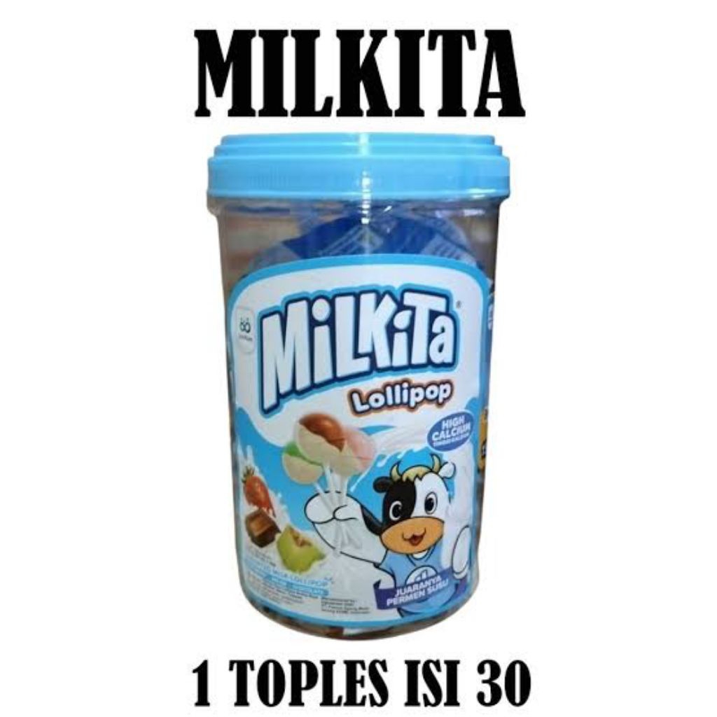 

permen lolipop milkita toples (1 toples isi 30pcs)