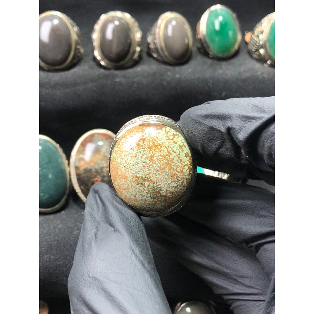 Batu Pirus Persia Hijau Beras Wutah