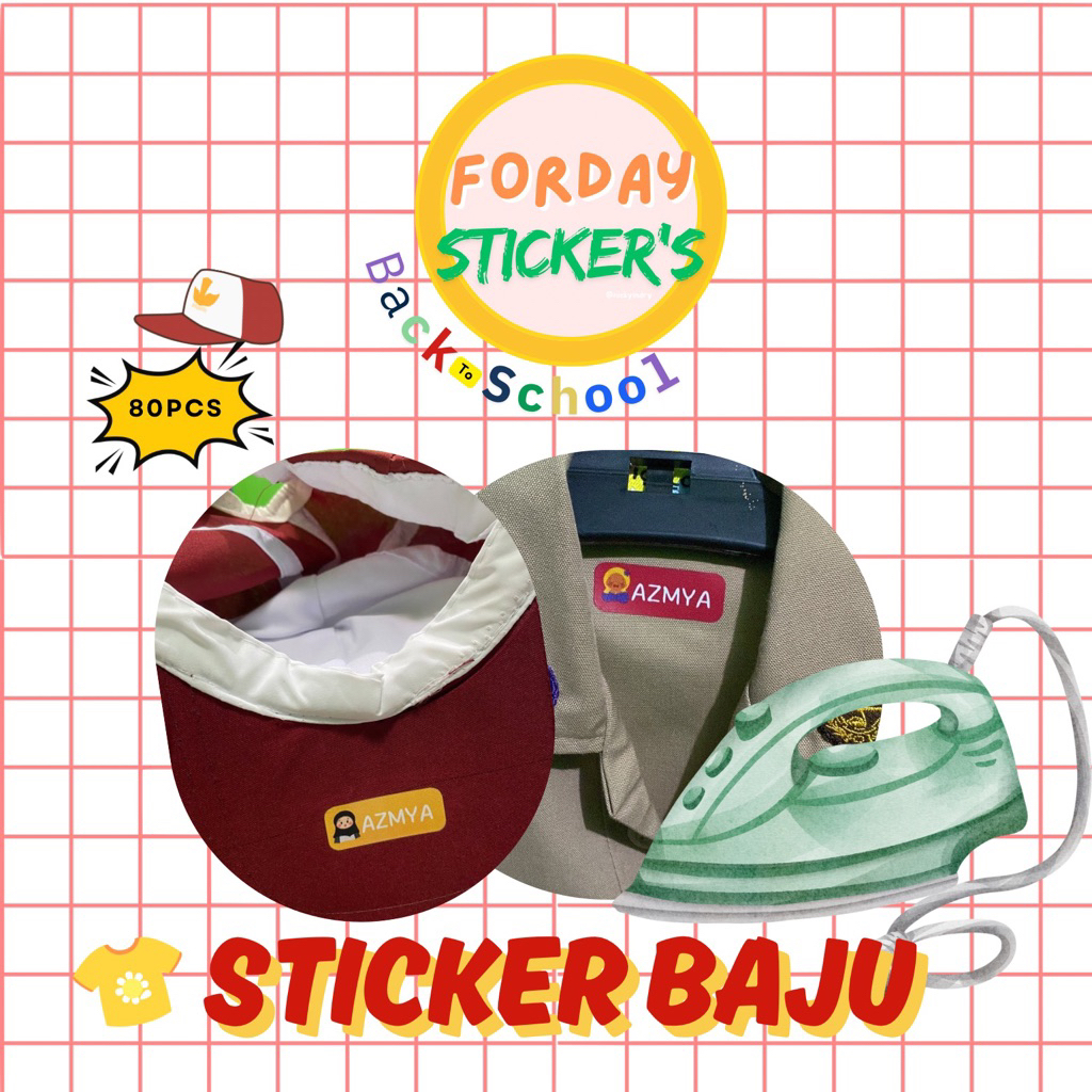 

Forday Sticker Baju (bisa dua nama atau 2 template)