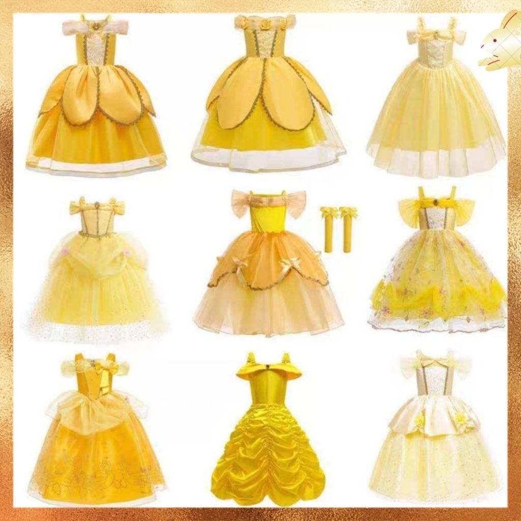 Belle Princess Gown Kostum Pesta Anak Perempuan