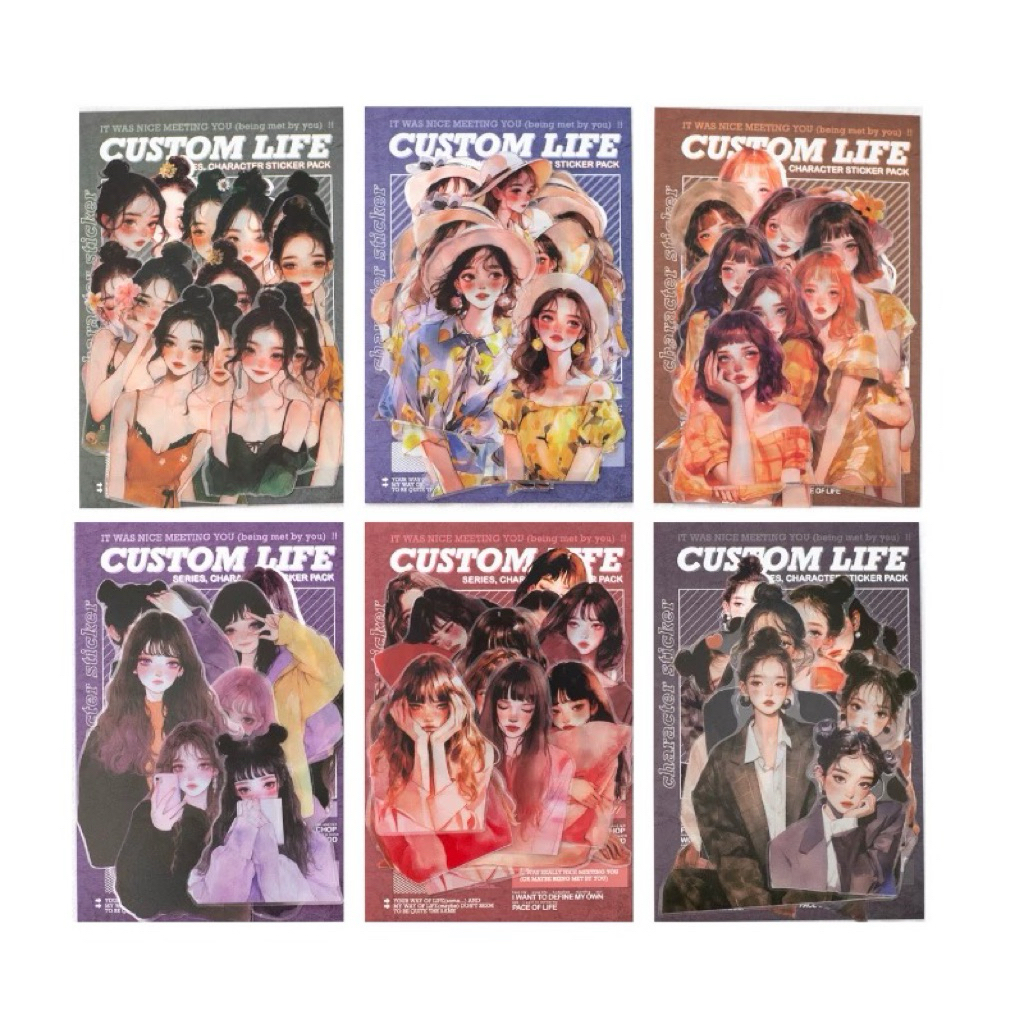 

CUSTOM LIFE GIRL STICKER FULL SET