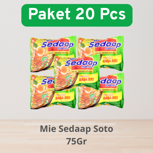 

Mie Sedaap Soto Paket 20 pcs