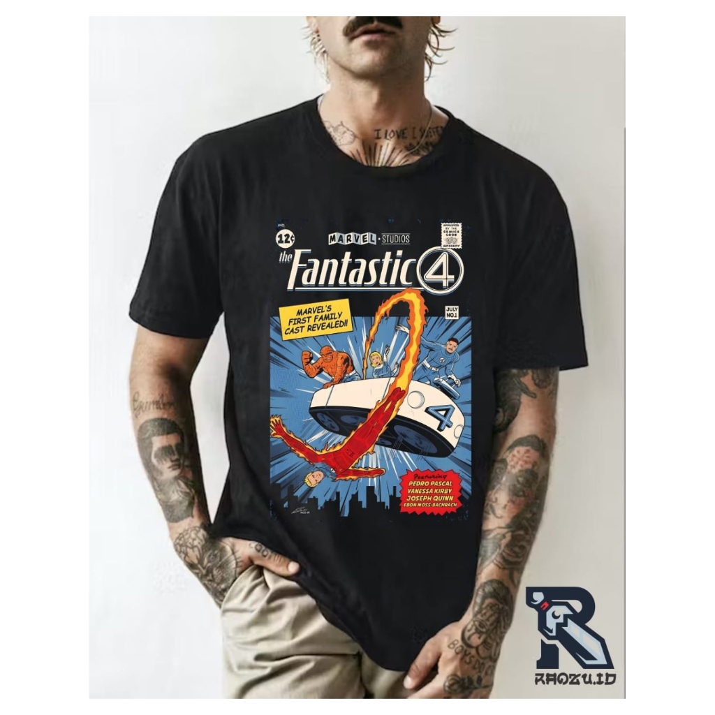 kaos t-shirt the fantastic four first family