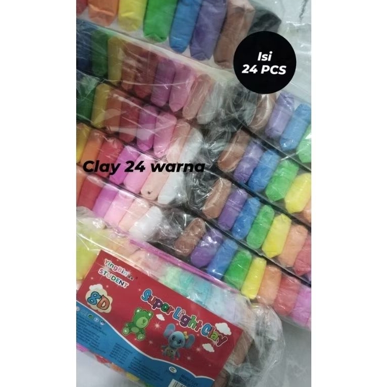 

Clay 24 Warna isi 24 PCS