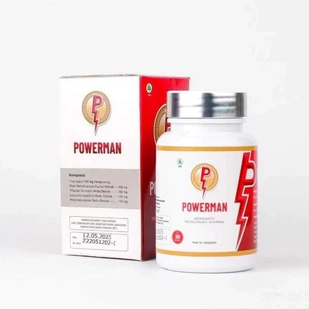 Powerman Obatkuat Obat Kuat Pria Tahan Lama Herbal Obat Kuat Penambah Stamina Pria Obat Kuat 100% Or