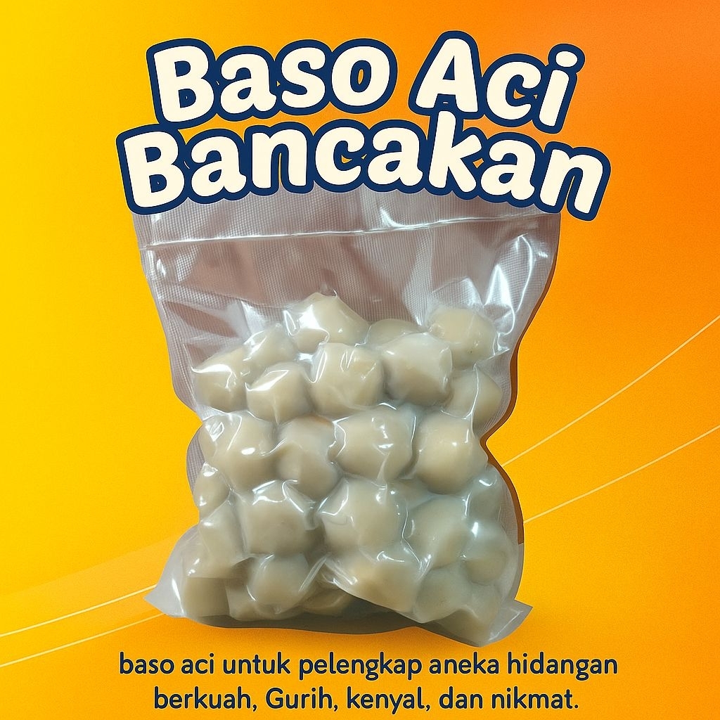 

BASO ACI POLOS 100 BIJI GURIH /TOPPING CUANKI ,SEBLAK ,BASO ACI