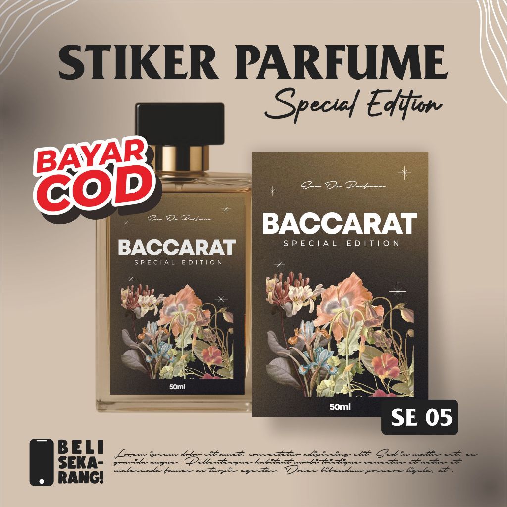 

STIKER PARFUME CUSTOME SPECIAL EDITION SE 5
