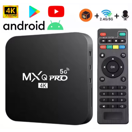 ( BISA COD ) STB Android MXQ Pro Smartphone Android 4K Tv Box Android Bisa Nonton TV Android 13 RAM 