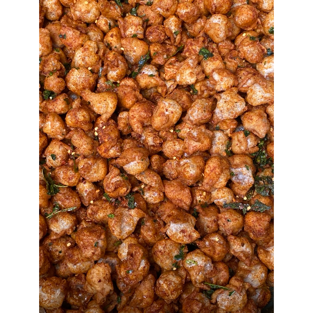 

bustik pedas/siomay mini kering 1KG PEDAS DAUN JERUK