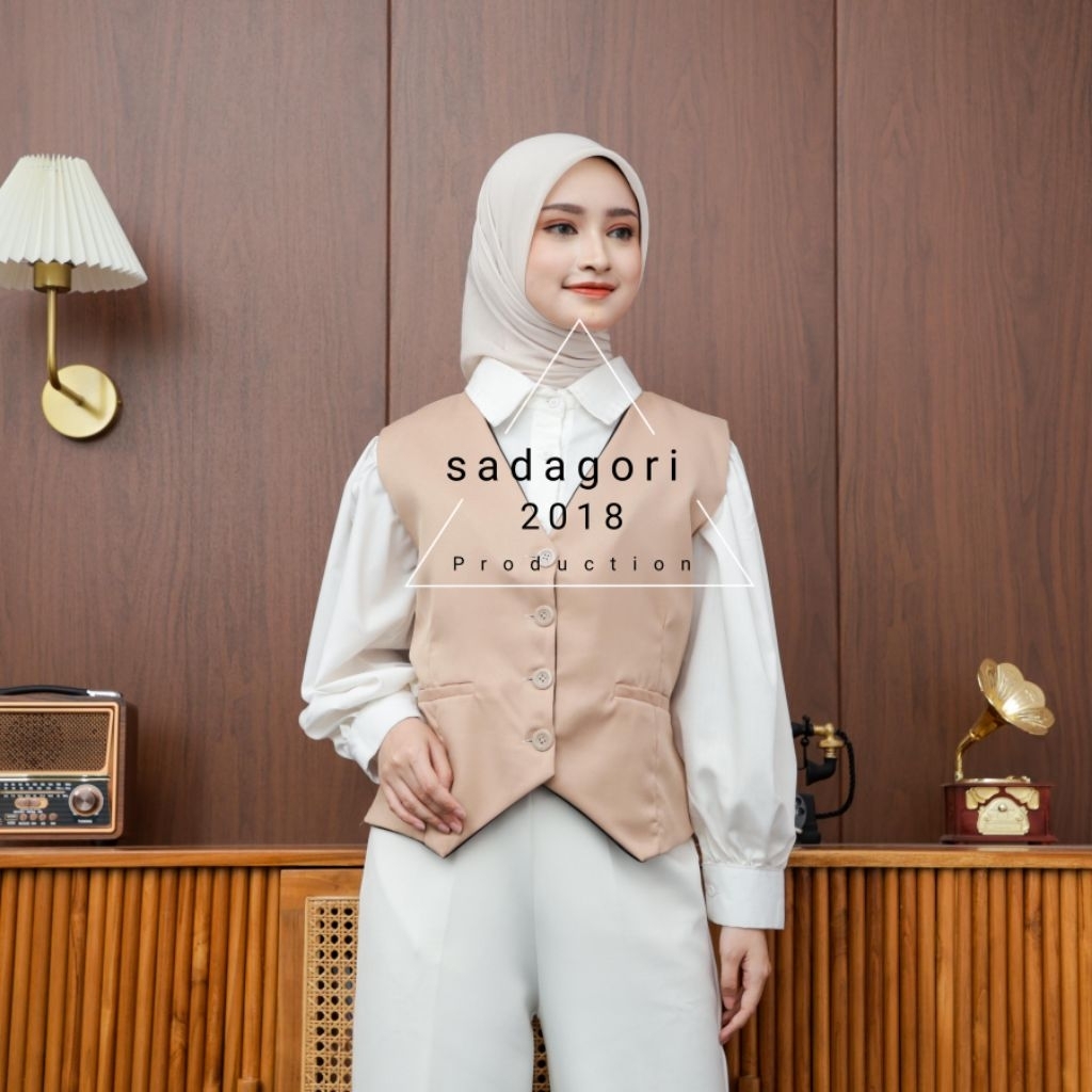 Vest Rompi Wanita Formal Stylish / Baju Wanita Terbaru Kekinian