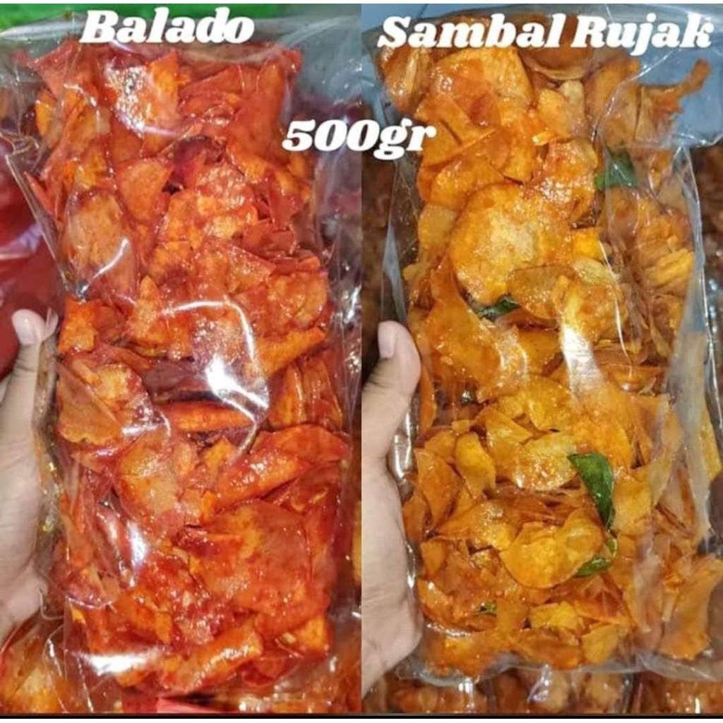 

keripik balado & sambal rujak