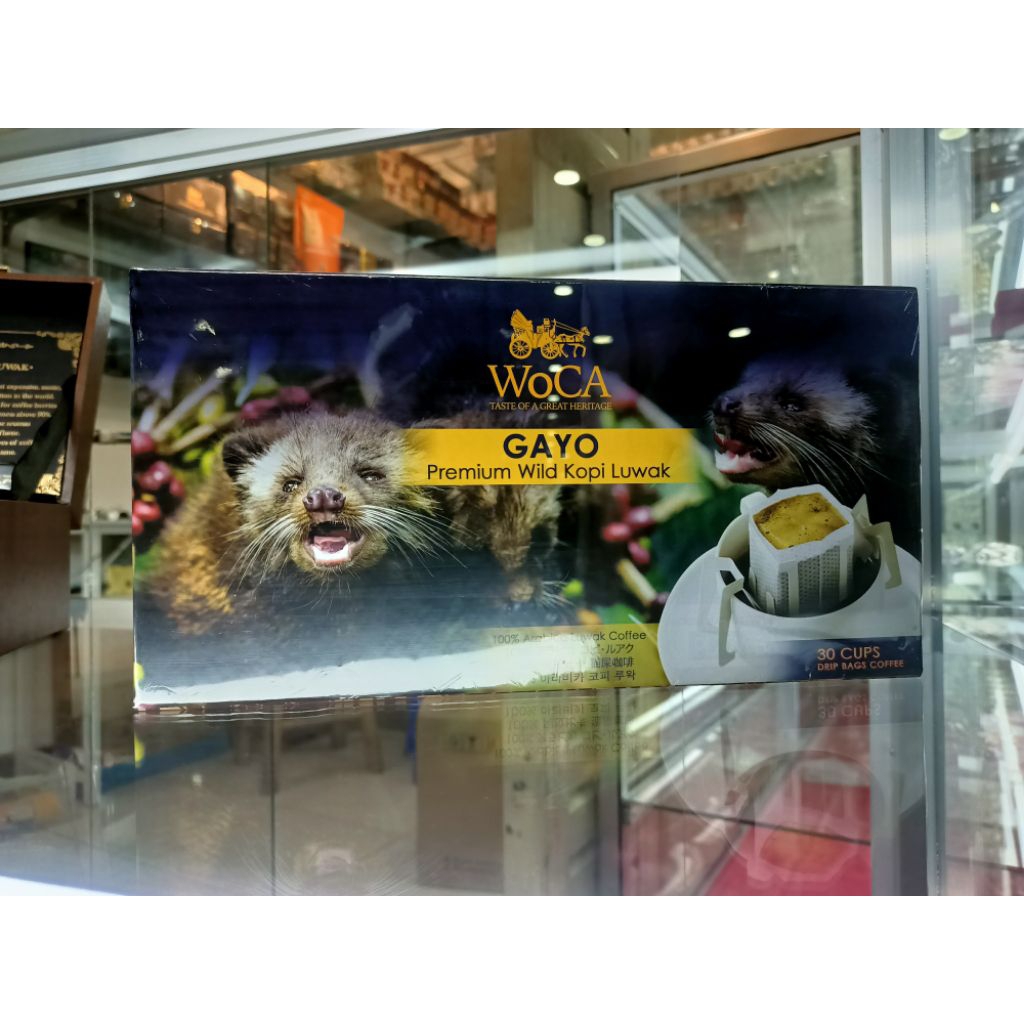 

Kopi Luwak Liar Premium - Gayo 30 Sachet Drip - Woca Coffee