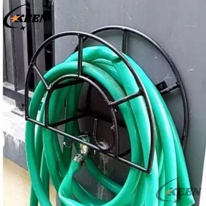 Hai Mampir Shop Keen Rak Gulungan Selang Taman Dinding Besi Rak Gulung Selang Air Taman Outdoor