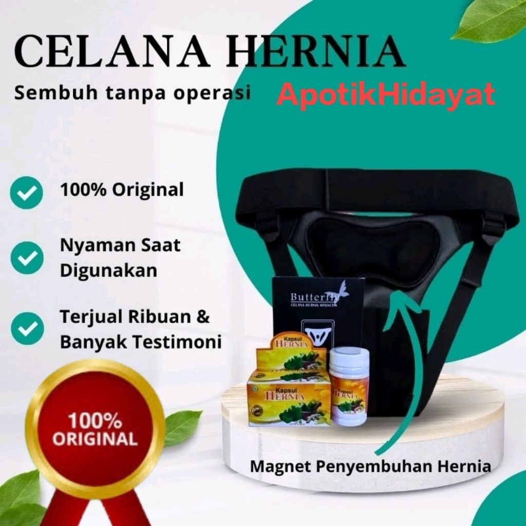 (Cod Ampuh) CELANA HERNIA MAGNETIK Celana hernia pria butterfly dan obat hernia menyembuhkan