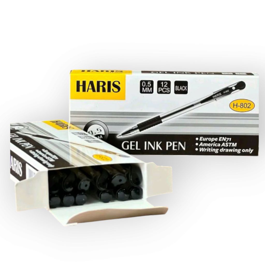 

Pulpen Bolpen Tinta Hitam Haris 1 Pack Isi 12 Pcs