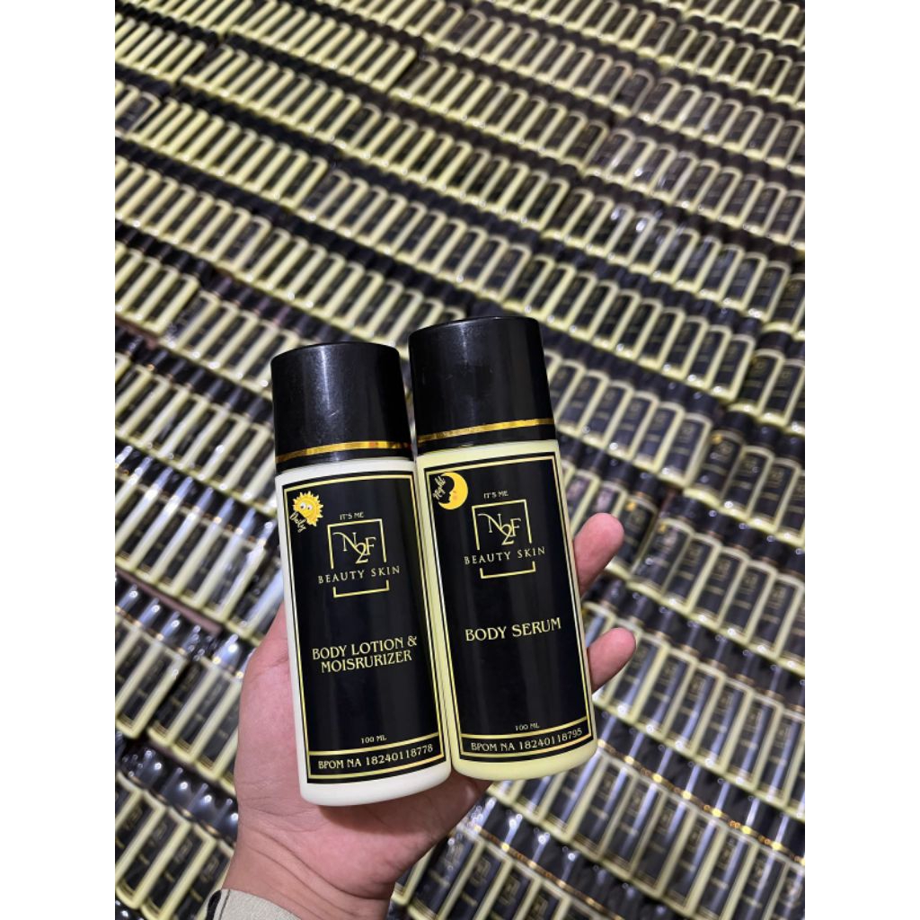 (COD N2F) PAKET BUNDLING BODY LOTION&BODY SERUM N2F Mencerahkan