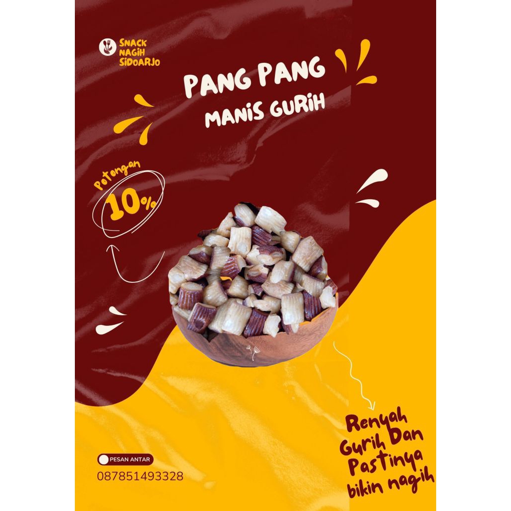 

Pang Pang Manis Gurih Renyah Cemilan Enak