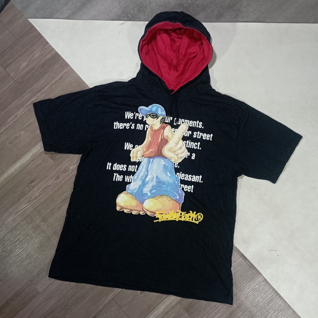 Baju kaos ber Hoodie vtg GRASS HITHER hip hop y2k