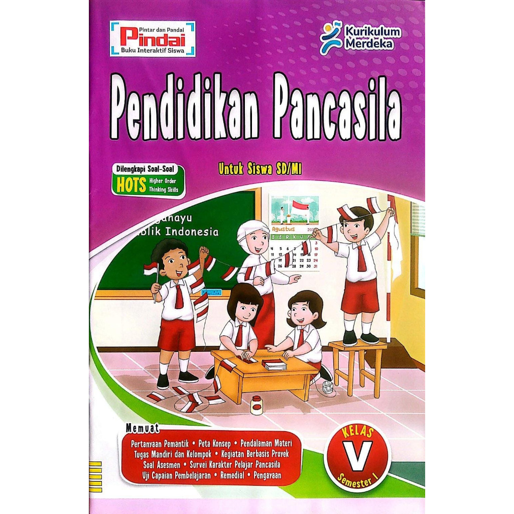 Buku LKS PKN Kelas 5 SD/MI Kurikulum Merdeka Semester 1