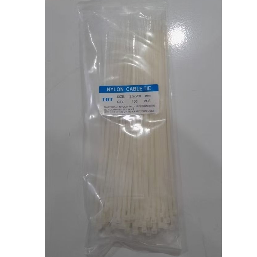

Kabel Ties 2.5x200mm isi 100pcs Nylon Cable Tie 15cm Insulock Tis 15 cm 2.5 x 200 mm Insulok pcs