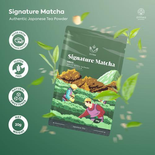 

DILLTEA - Signature Matcha Powder 20gram. Powder Matcha Untuk Cafe