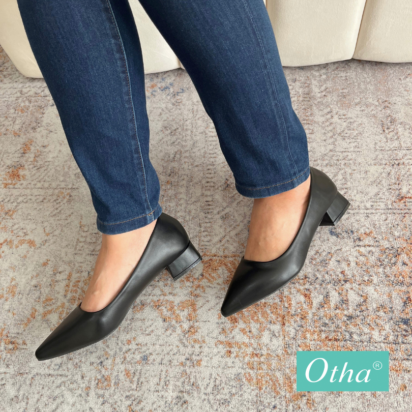 Otha Shoes H447 OFS - Sepatu Pantofel Wanita Tinggi Hak 3CM