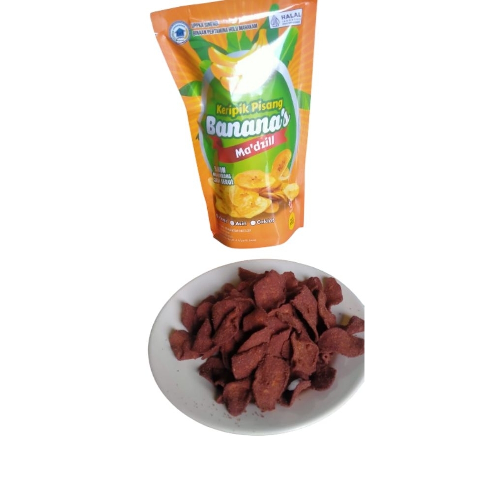 

keripik pisang coklat bubuk