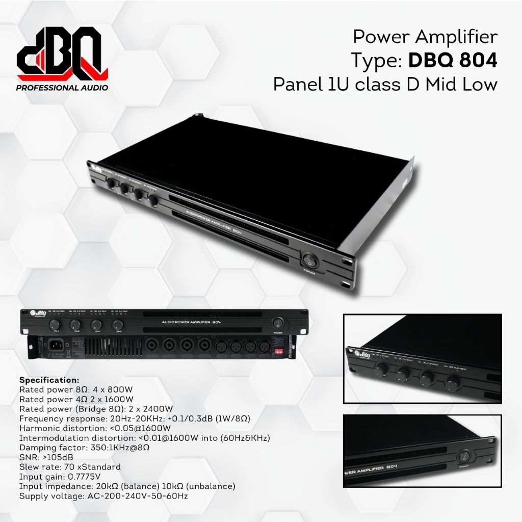 Power Amplifier 804 DBQ / Power Amplifier 802 DBQ / Power Clas Mid