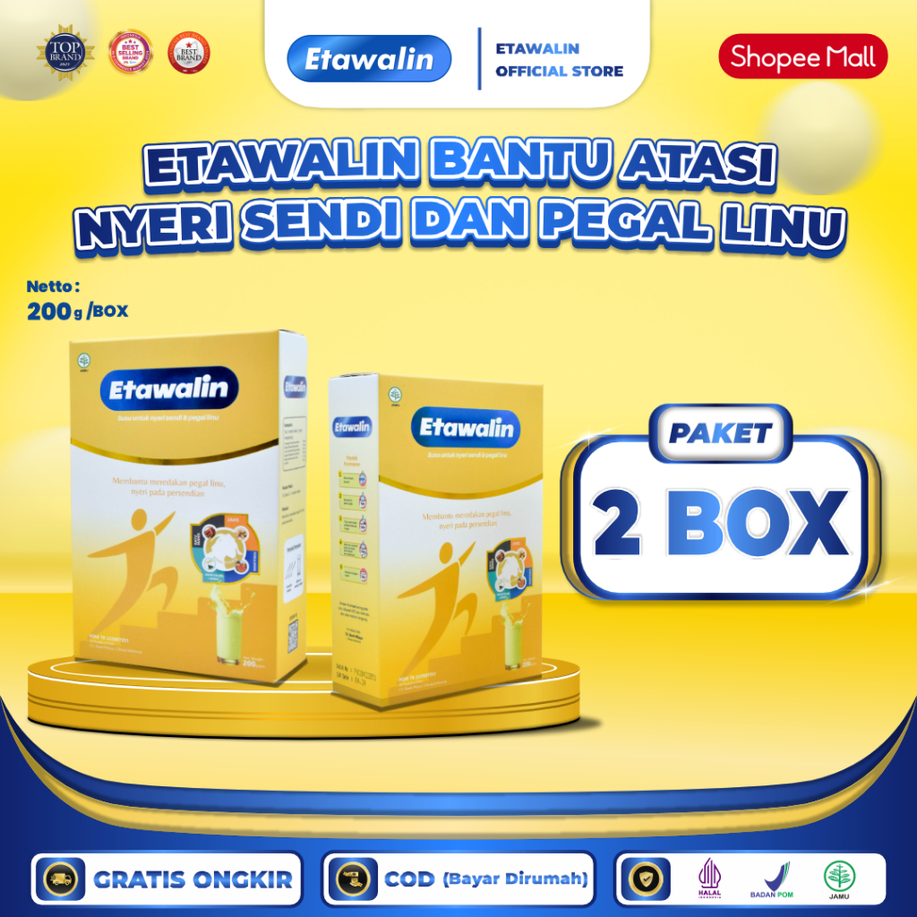 

2 box Etawalin - Susu Kambing Atasi Nyeri Sendi Sakit Lutut Dan Asam Urat