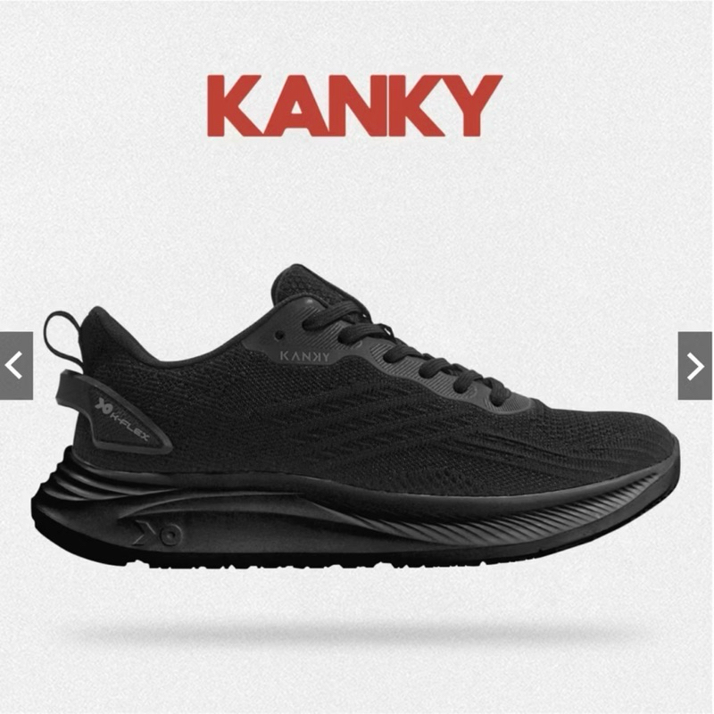 KANKY YUGA IKEBANA ORIGINAL - Sepatu Sneakers Sport Casual sekolah Running Black