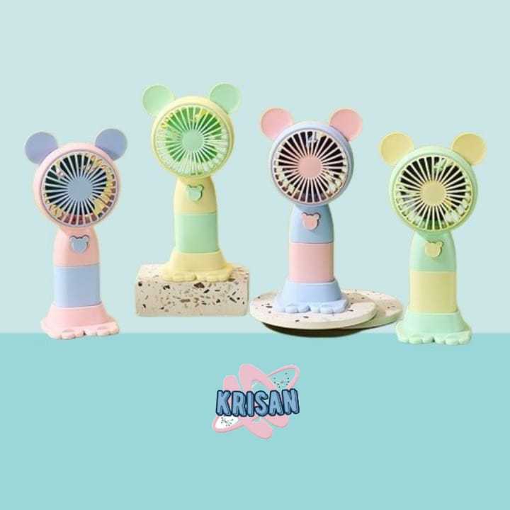 

Kipas Genggam Angin Mini Fan USB Rechargeable Portable Motif Karakter Lucu